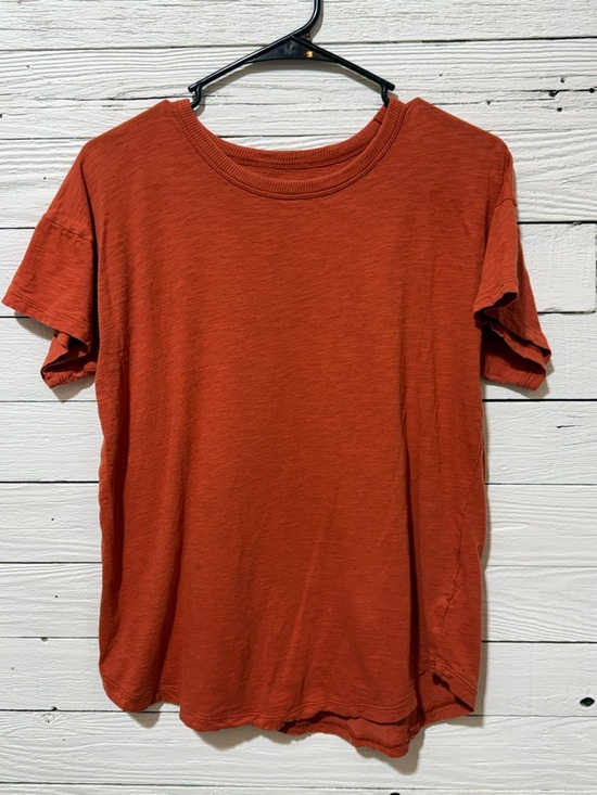Madewell Tops - Madewell Orange Crewneck Tee Womens Large Casual